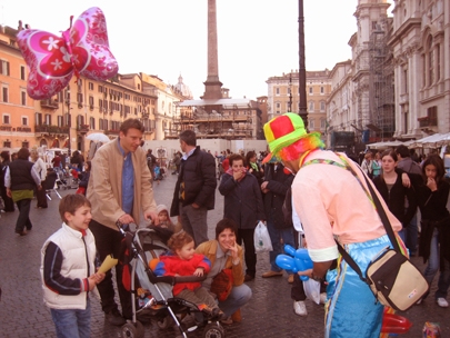 Von Krosigk-Vicherat family visiting Rome...