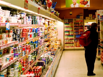 an explosion of goods and services reaching backward through time