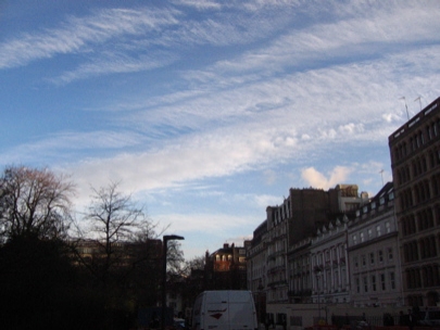 london says bye with a lovely sky