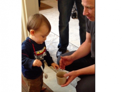 coffee time at dady�s office